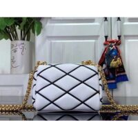 Louis Vuitton LV Women Pico GO-14 Black White Lambskin Cowhide Leather (5)