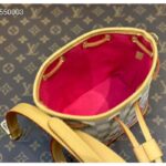Louis Vuitton LV Women Sac Nano Noé Dragon Fruit Pink Damier Azur Coated Canvas - Image 8