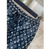 Louis Vuitton LV Women Tricolor Monogram Jogging Pants Polyamide Navy Red (14)