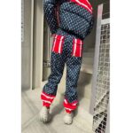Louis Vuitton LV Women Tricolor Monogram Jogging Pants Polyamide Navy Red - immagine 12