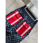 Louis Vuitton LV Men Tricolor Monogram Jogging Pants Polyamide Navy Red - Image 7