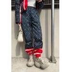 Louis Vuitton LV Women Tricolor Monogram Jogging Pants Polyamide Navy Red - immagine 11