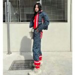 Louis Vuitton LV Women Tricolor Monogram Jogging Pants Polyamide Navy Red - immagine 14