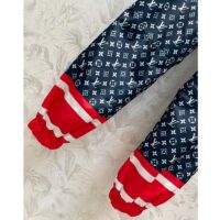 Louis Vuitton LV Women Tricolor Monogram Jogging Pants Polyamide Navy Red (14)