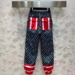 Louis Vuitton LV Men Tricolor Monogram Jogging Pants Polyamide Navy Red - Image 3