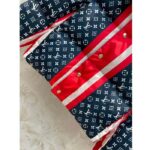 Louis Vuitton LV Men Tricolor Monogram Puffer Jacket Polyamide Navy Red - Image 6