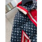 Louis Vuitton LV Men Tricolor Monogram Puffer Jacket Polyamide Navy Red - Image 7