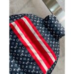 Louis Vuitton LV Men Tricolor Monogram Puffer Jacket Polyamide Navy Red - Image 5