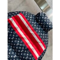 Louis Vuitton LV Women Tricolor Monogram Puffer Jacket Polyamide Navy Red (11)
