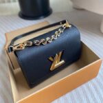 Louis Vuitton LV Women Twist MM Black Epi Grained Cowhide Leather - Image 3