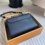 Louis Vuitton LV Women Twist MM Black Epi Grained Cowhide Leather - Image 5