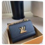Louis Vuitton LV Women Twist MM Black Epi Grained Cowhide Leather - Image 2