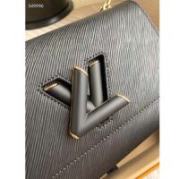 Louis Vuitton LV Women Twist MM Black Epi Grained Cowhide Leather Smooth-Cowhide Trim (1)