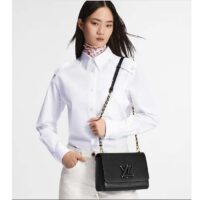 Louis Vuitton LV Women Twist MM Black Epi Grained Cowhide Leather Smooth-Cowhide Trim (1)