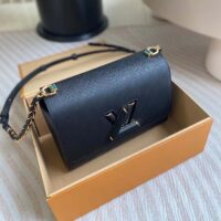 Louis Vuitton LV Women Twist MM Black Epi Grained Cowhide Leather Smooth-Cowhide Trim (1)