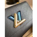 Louis Vuitton LV Women Twist MM Black Epi Grained Smooth Cowhide Leather - Image 4