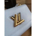 Louis Vuitton LV Women Twist MM Bleu Nuage Blue Epi Grained Smooth Cowhide Leather - Image 8