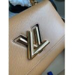 Louis Vuitton LV Women Twist MM Camel Light Brown Epi Grained Cowhide Leather - Image 6