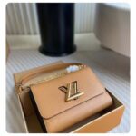 Louis Vuitton LV Women Twist MM Camel Light Brown Epi Grained Cowhide Leather - Image 2