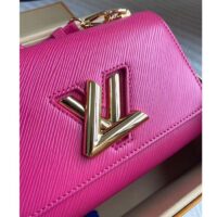 Louis Vuitton LV Women Twist PM Rose Miami Pink Epi Grained Cowhide Leather (10)