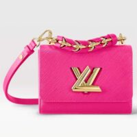 Louis Vuitton LV Women Twist PM Rose Miami Pink Epi Grained Cowhide Leather (10)