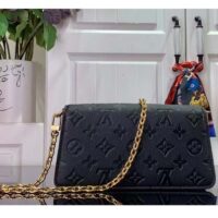 Louis Vuitton LV Women Wallet On Chain Métis Black Monogram Empreinte Embossed Supple Grained Cowhide Leather (1)
