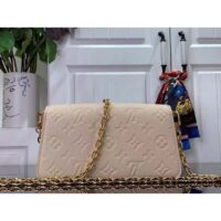 Louis Vuitton LV Women Wallet On Chain Métis Cream Monogram Empreinte Embossed Supple Grained Cowhide Leather (2)