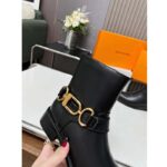 Louis Vuitton LV Women Westside Flat Ankle Boot Black Calf Leather Side Zip - Imagen 9