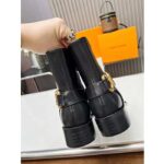 Louis Vuitton LV Women Westside Flat Ankle Boot Black Calf Leather Side Zip - Imagen 6