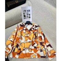 Louis Vuitton Men Cotton Hooded Blouson Regular Fit LV Mappamundi Signature Printed All Over (6)