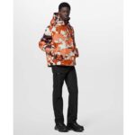 Louis Vuitton Men Cotton Hooded Blouson Regular Fit LV Mappamundi Signature Printed All Over - Image 12