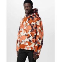 Louis Vuitton Men Cotton Hooded Blouson Regular Fit LV Mappamundi Signature Printed All Over (6)