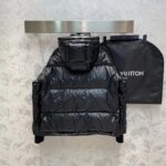 Louis Vuitton Women LV SKI Glossy Nylon Puffer Jacket Polyamide Black - Bild 4