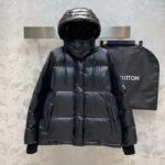 Louis Vuitton Women LV SKI Glossy Nylon Puffer Jacket Polyamide Black - Bild 3