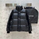Louis Vuitton Women LV SKI Glossy Nylon Puffer Jacket Polyamide Black - Bild 2