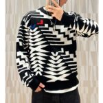 Louis Vuitton Men LV SKI Wool Pullover Regular Fit Fir Tree Jacquard Signature All Over - Image 13