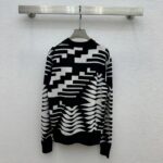 Louis Vuitton Men LV SKI Wool Pullover Regular Fit Fir Tree Jacquard Signature All Over - Image 3