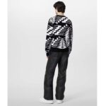 Louis Vuitton Men LV SKI Wool Pullover Regular Fit Fir Tree Jacquard Signature All Over - Image 15
