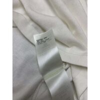 Louis Vuitton Women LV Snowflake T-Shirt Cotton Jersey White LV Golden Chain (6)