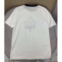 Louis Vuitton Women LV Snowflake T-Shirt Cotton Jersey White LV Golden Chain (6)