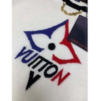 Louis Vuitton Women LV Snowflake T-Shirt Cotton Jersey White LV Golden Chain (6)