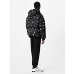 Louis Vuitton Men LV x YK Monogram Painted Dots Down Blouson Regenerated Nylon Grey Oversize Fit – Bild 14