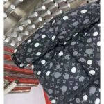 Louis Vuitton Women LV x YK Monogram Painted Dots Down Blouson Regenerated Nylon Grey Oversize Fit – Image 10
