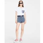 Louis Vuitton Women Monogram Pocket T-Shirt Cotton White Monogram Jacquard Denim LV Golden Chain – Bild 8