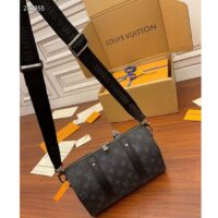 Louis Vuitton Unisex City Keepall Bag Monogram Eclipse Reverse Coated Canvas Cowhide Leather (4)