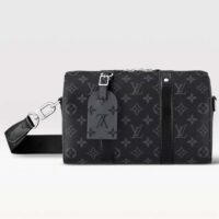 Louis Vuitton Unisex City Keepall Bag Monogram Eclipse Reverse Coated Canvas Cowhide Leather (4)