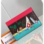 Louis Vuitton Unisex LV Card Holder Dragon Fruit Pink Monogram Coated Canvas - Imagen 2