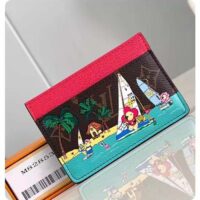 Louis Vuitton Unisex LV Card Holder Dragon Fruit Pink Monogram Coated Canvas (1)