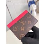 Louis Vuitton Unisex LV Card Holder Dragon Fruit Pink Monogram Coated Canvas - Imagen 4
