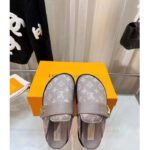 Louis Vuitton Unisex LV Cosy Flat Comfort Clog Light Gray Monogram Wool Anatomic Footbed – Bild 5